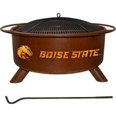 Boise State 18 Round Steel Wood Burning Rust Fire Pit