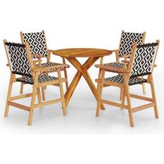 vidaXL 3087131 Set da pranzo per patio, 1 Tavolo incluso 4 Sedie
