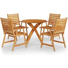 vidaXL 3087129 Set da pranzo per patio, 1 Tavolo incluso 4 Sedie