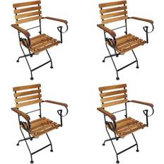 vidaXL 316834 4-pack Garden Dining Chair