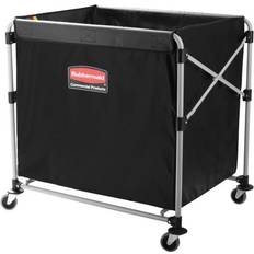 Black Brushes Rubbermaid Commercial Collapsible X-Cart Steel Eight Cart