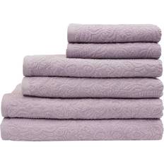 ESPALMA Portofino Velour Wash Bath Towel Blue, White