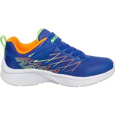 Skechers Grey Sport Shoes Skechers Microspec Texlor - Blue/Orange Lime Trim