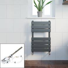Heated Towel Rails Duratherm DuraTherm Dual Fuel Heated Anthracite