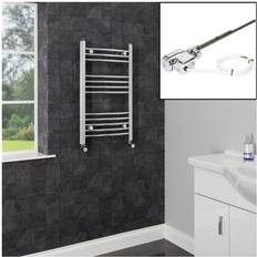 Heated Towel Rails Duratherm DuraTherm Dual Fuel Heated Chrome