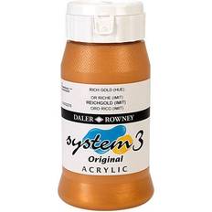 Daler Rowney Acrylic Paints Daler Rowney System 3 Acrylic Paint Rich Gold (500ml)