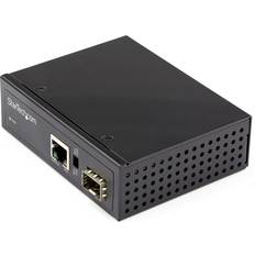 Poe converter StarTech IMC1GSFP60W PoE+ Industrial Fiber to Ethernet Media Converter 60W SFP to RJ45 Singlemode Fiber to Copper Gigabit