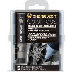 5 pen Gray Tones color tops set