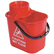 Emmers uitverkoop Robert Scott Mop Bucket with Wringer Plastic Red 15L