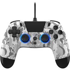 Led ps4 controller Gioteck PS4 VX-4 WIRED CONTROLLER WITH AUDIO JACK LED WHITE CAMO Gamepad Sony PlayStation 4