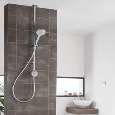 Silver Shower Rail Kits & Handsets Aqualisa Showers Unity Silver