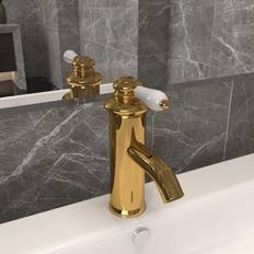 Rubinetti vidaXL Rubinetto Per Lavabo Del Bagno Oro 130x180 mm