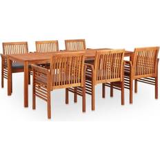 vidaXL 3058080 Set da pranzo per patio, 1 Tavolo incluso 6 Sedie