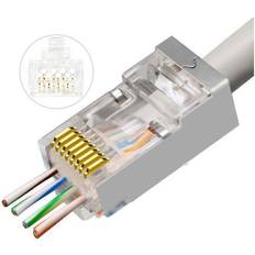 Cat 6 netværk konnektor MicroConnect CAT 6 kobberfletning FTP Netværk-konnektor