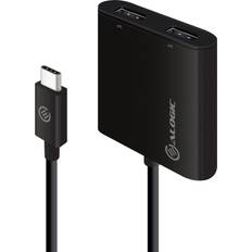 Alogic USB-C to Dual DisplayPort 2.0 Adapter-4K-30Hz. Connector 1: