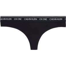 Calvin Klein Ck One Cotton Thong - Black