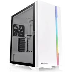 Thermaltake Micro-ATX Computer Cases Thermaltake H700 TG Snow Mid Tower ARGB Tempered