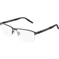 Puma PU 0255O 001, including lenses, RECTANGLE Glasses, MALE