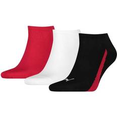 Homme - Marron Chaussettes Puma Lot de 3 Paires de Chaussettes Basses Unisex - Blanc