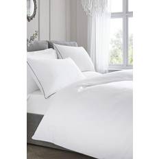 Silver Duvet Covers Cotton Percale 200 Thread Count Duvet Cover Silver, White (200x200cm)