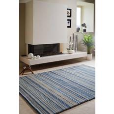 Wool Carpets Origin 'Fine Stripes' Rug Beige, Blue