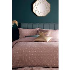 Gold Bed Linen Furn Furn. Bee Deco Super King Duvet Cover Pink, Gold, Blue