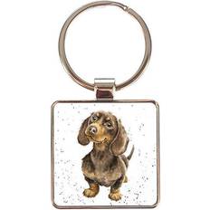 Wrendale Designs Feathers and Whiskers Daschund Keyring - Little One