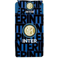 Sengetøj fodbold Licens FC Inter Milan Dynebetræk Blå, Sort (200x140cm)