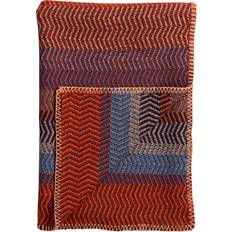 Røros Tweed Plaid Fri 150x200 cm Late Fall - Orange Couverture Bleu (200x)