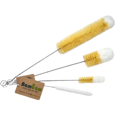 Bomuld Sutteflasker & Service Bambaw Flaskborstar i Sisal & Bomull Set om 4