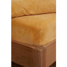 Polyester Draps Brentfords Teddy Fleece Fitted Bed Drap Jaune