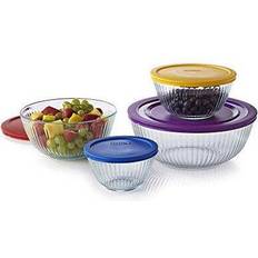 Pyrex Bakeware Pyrex 8-piece Sculpted Mixing Mixing Bowl