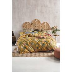 Gula - Linne Påslakan Linen House Bright Floral Botanical Påslakan Grön, Gul