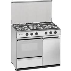 E Cuisinières à gaz Meireles G 2950 DV W Cuisinière À Gaz Butane 5 Zones 54.5 cm + Four Blanc Blanc