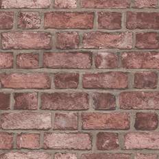 Norwall Noordwand Homestyle Wallpaper Brick Wall Red