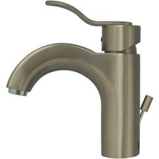 Faucets Whitehaus Collection Wavehaus Single Hole/Single Lever Lavatory Faucet Brushed Nickel