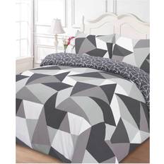 Pink Bed Linen Dreamscene Shapes Geo Duvet Cover Black, Pink, Grey