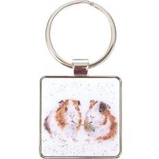 Wrendale Designs The Country Set Guinea Pig Keyring - Lettuce be Friends