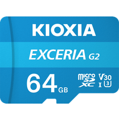 Kioxia Exceria G2 MicroSDXC Class 10 UHS-I U3 V30 100/50 MB/s 64GB