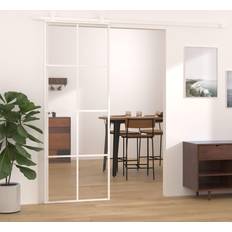 Aluminium Skydedøre vidaXL skydedør 76x205 Skydedør Klart glas (x)