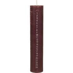 Velas de Adviento Broste Copenhagen Calendario Rustic Madder Brown Vela de Adviento