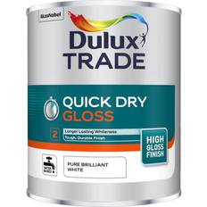 Dulux Trade Quick Dry Gloss Wood Paint Pure Brilliant White 1L