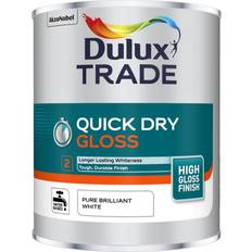 Dulux Trade Quick Dry Gloss Wood Paint White 1L