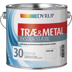 Hvid maling glans 10 Dyrup træ Træmaling, Elementmaling Hvid 1L