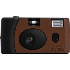 Grey Instant Cameras Yashica MF-1 35mm Camera Leather (Black Brown)