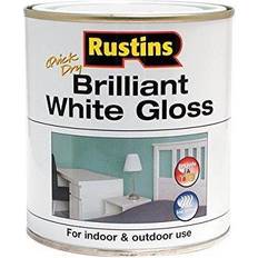 Rustins White - Wood Paints Rustins Gloss Paint Water Based Wood Paint Black, White