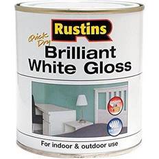 Black gloss paint Rustins Gloss Paint Water Based Wood Paint White, Black