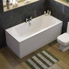 Bathtubs Ceramica Double Ended Curved Bath