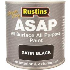 Rustins ASAPBL250 ASAP Paint Black Wood Paint Black, White 0.25L