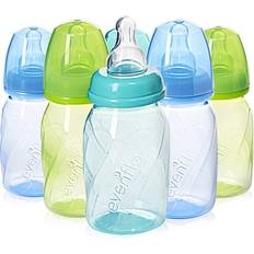 Feeding bottle Evenflo Feeding Vented BPA-Free Plastic Baby Bottles 4oz Teal/Blue/Green 6ct